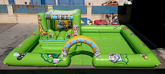 Playzone : aire de jeux enfants avec chateau gonflables gonflable asg34