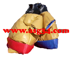 costume enfant SUMO et jeux de Combats - Animations gonflables ASG34 : location fabrication vente de jeux gonflables