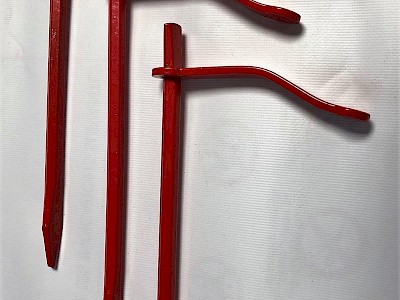 Piquets d'ancrage métal 25cm