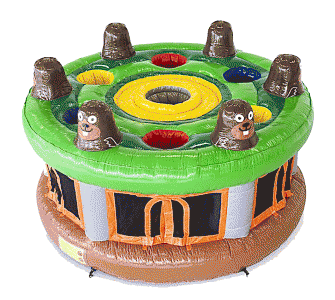 Attraction Gonflable "CHASSE TAUPES"