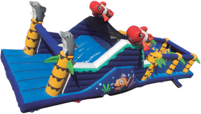 Parcours Gonflable "POISSONS" 18M