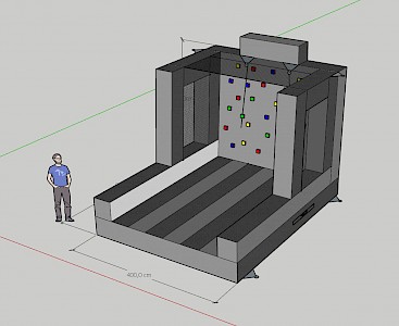 Mur Escalade Gonflable sur Mesure