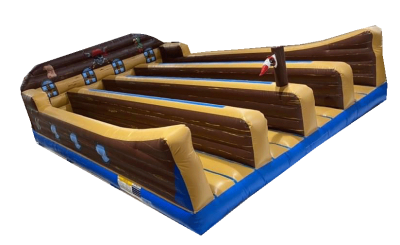 Structure Gonflable "BUNGEE RUN " 4 pistes