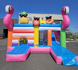 Multiplay Gonflable ACCESS JUMP "FLAMANTS ROSES"