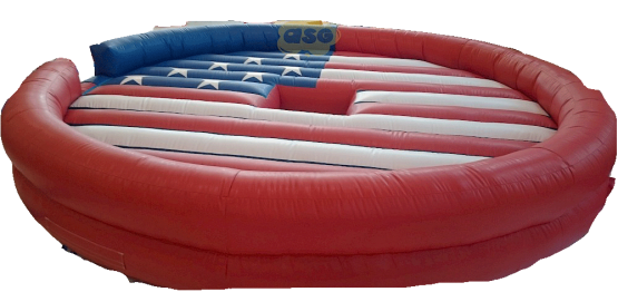 Bouée pour jeu rodéo gonflable - Déco drapeau américain